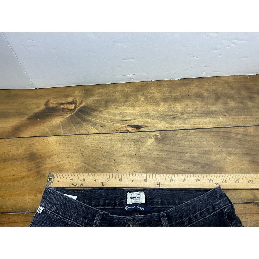 Citizens Of Humanity Melanie High Rise Crop in Black Hawk Jeans Size 26 - Picture 10 of 12